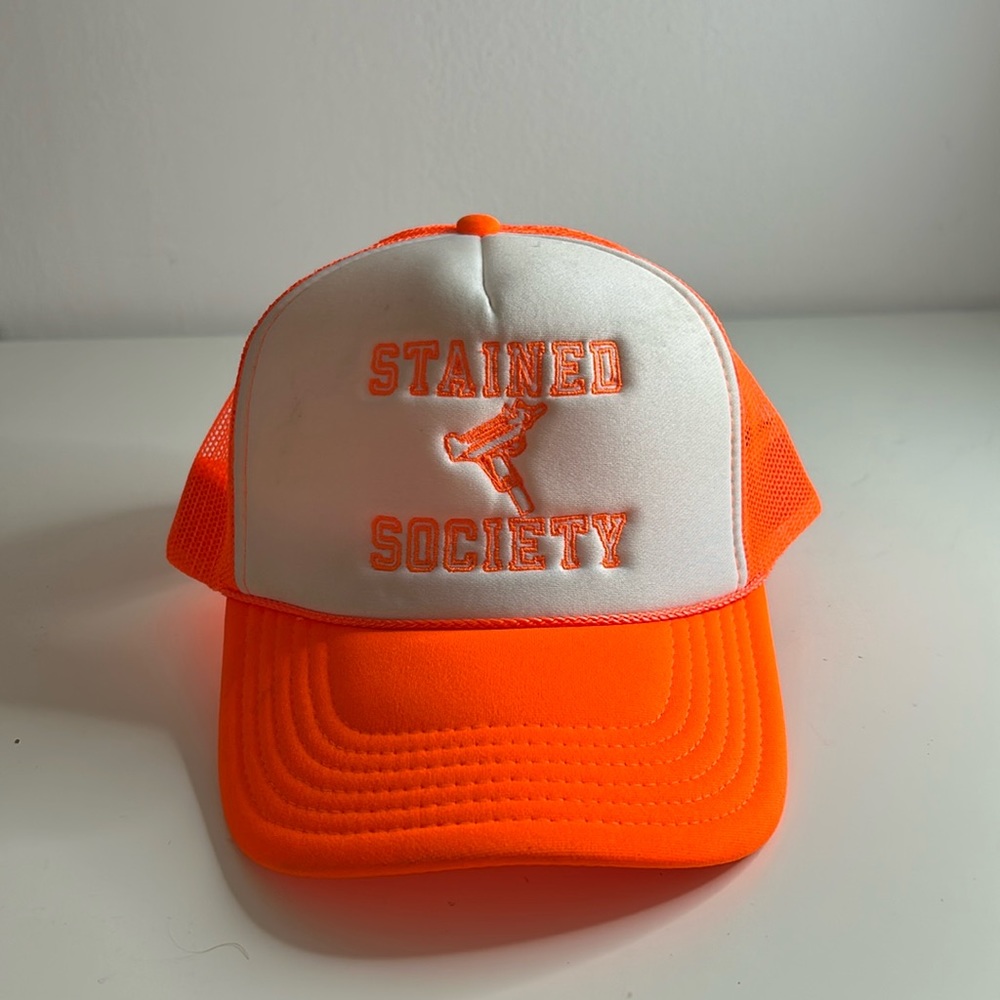 Stained Society Neon Orange Cap